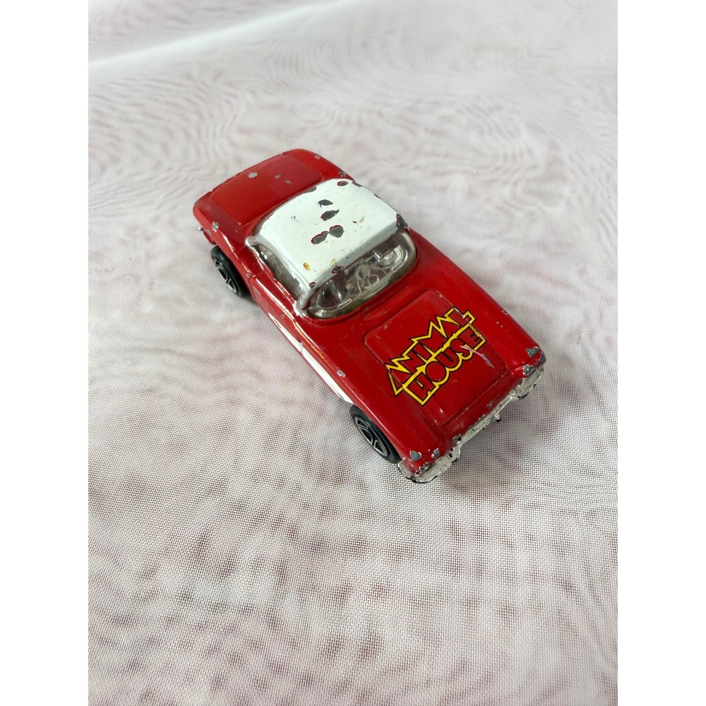 Vintage Matchbox 1962 Corvette Animal House Red White Diecast Car 1982